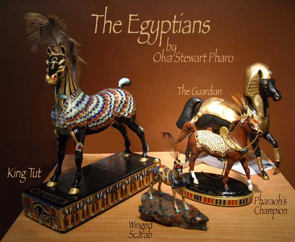 4 Egyptian Horses