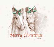 Two Colts Merry Christmas