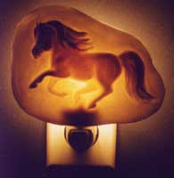 Lighted Galloping Pony