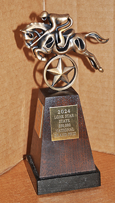 The Lone Star State National Grand Prix Take Home Trophy